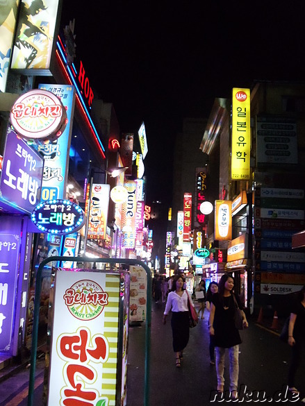 Nachtleben in Jongno, Seoul, Korea