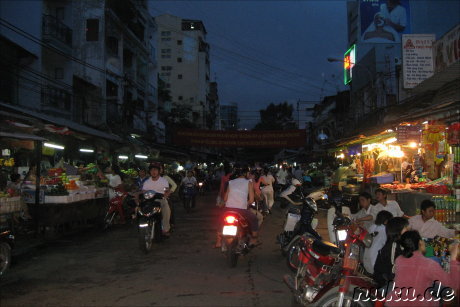 Nachtmarkt in Ho Chi Minh Stadt, Vietnam