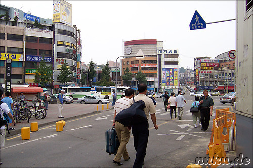 Nahe der U-Bahn Station in Incheon