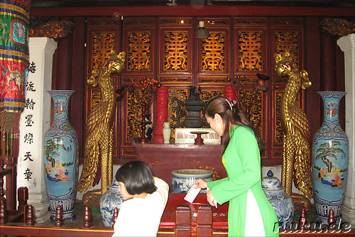Ngoc Son Jade Mountain Tempel in Hanoi, Vietnam