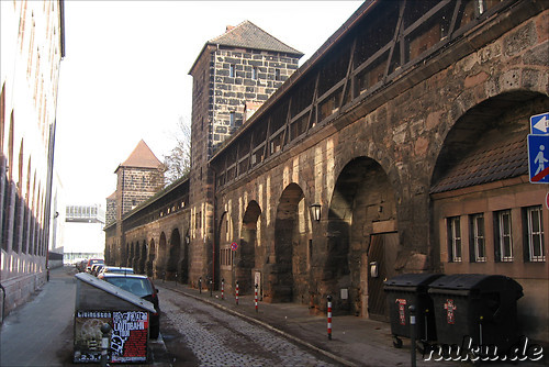 N&uuml;rnberger Stadtmauer und Burggraben