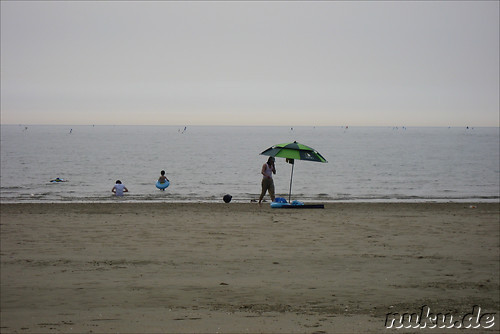 Oh, ich bin nicht alleine am Strand!