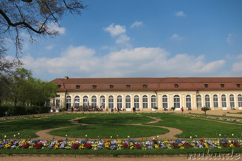 Orangerie im Hofgarten in Ansbach, Bayern