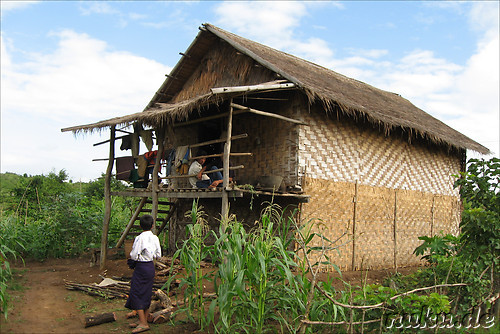 Pa-O-Village am Inle Lake, Myanmar