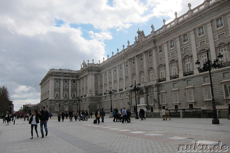 Palacio Real am Plaza Oriente in Madrid, Spanien