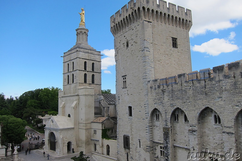 Palais des Papes - Papstpalast in Avignon, Frankreich