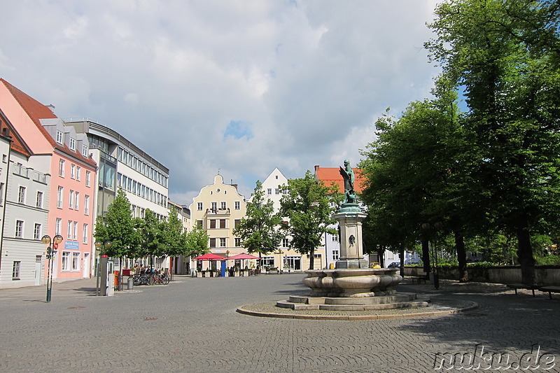 Paradeplatz in Ingolstadt, Bayern, Deutschland