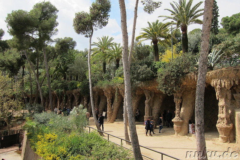 Park Güell in Barcelona, Spanien