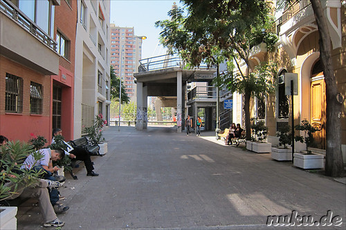 Paseo Huerfanos Fussgaengerbruecke in Santiago de Chile