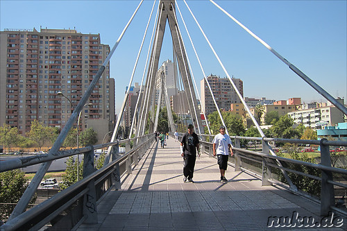 Paseo Huerfanos Fussgaengerbruecke in Santiago de Chile