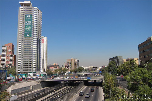 Paseo Huerfanos Fussgaengerbruecke in Santiago de Chile