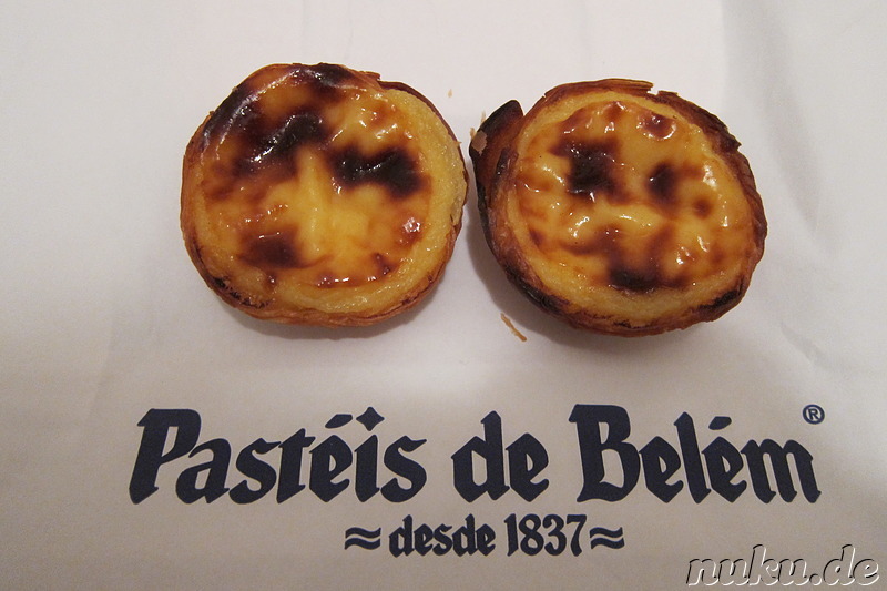 Pasteis de Belem - Blätterteigtörtchen mit Pudding in Belem, Lissabon, Portugal