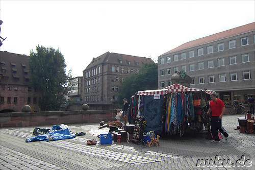 Pegnitzbruecken und -inseln in Nuernberg