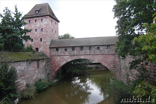 Pegnitzbruecken und -inseln in Nuernberg
