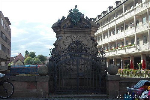 Pegnitzbruecken und -inseln in Nuernberg