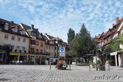 Pegnitzbruecken und -inseln in Nuernberg