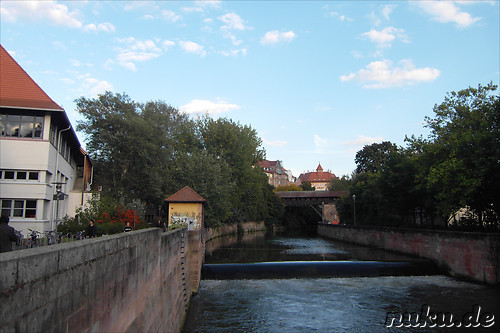 Pegnitzbruecken und -inseln in Nuernberg