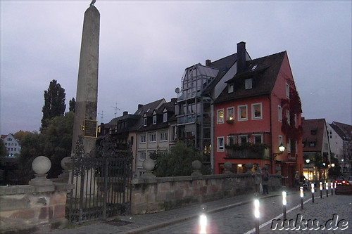 Pegnitzbruecken und -inseln in Nuernberg