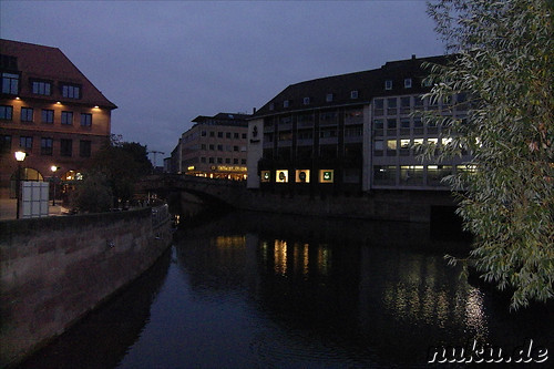 Pegnitzbruecken und -inseln in Nuernberg