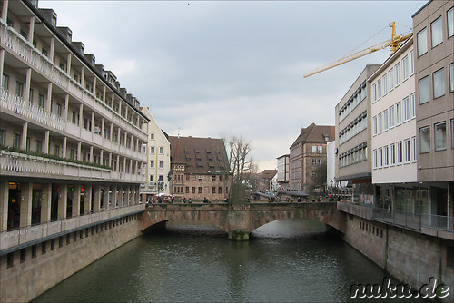 Pegnitzbruecken und -inseln in Nuernberg