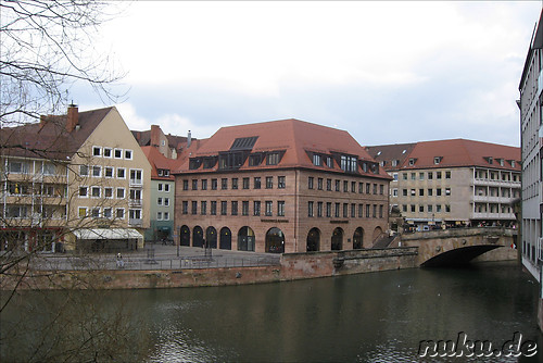 Pegnitzbruecken und -inseln in Nuernberg