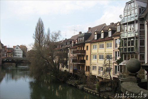 Pegnitzbruecken und -inseln in Nuernberg