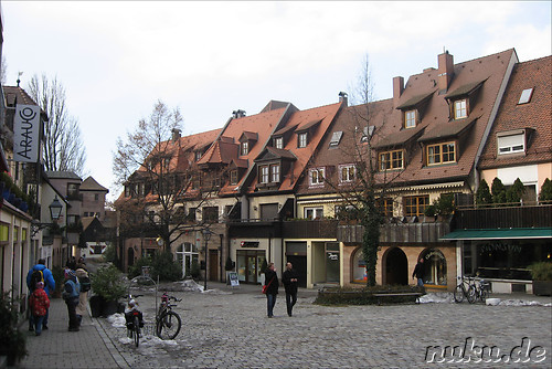 Pegnitzbruecken und -inseln in Nuernberg