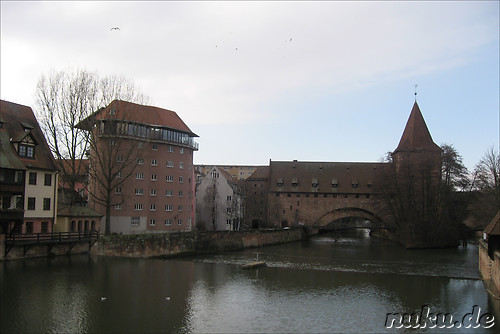 Pegnitzbruecken und -inseln in Nuernberg