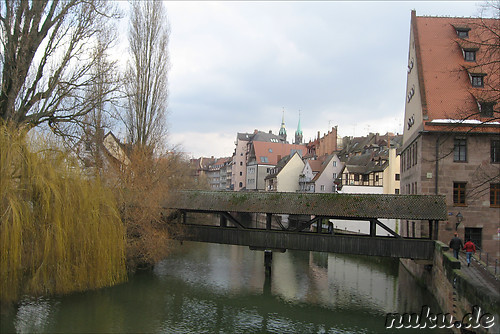 Pegnitzbruecken und -inseln in Nuernberg