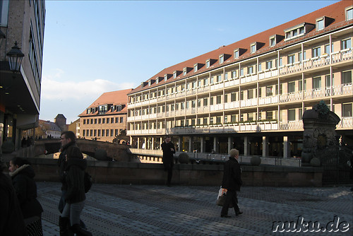 Pegnitzbruecken und -inseln in Nuernberg