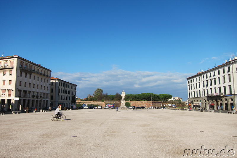 Piazza della Repubblica in Livorno, Italien