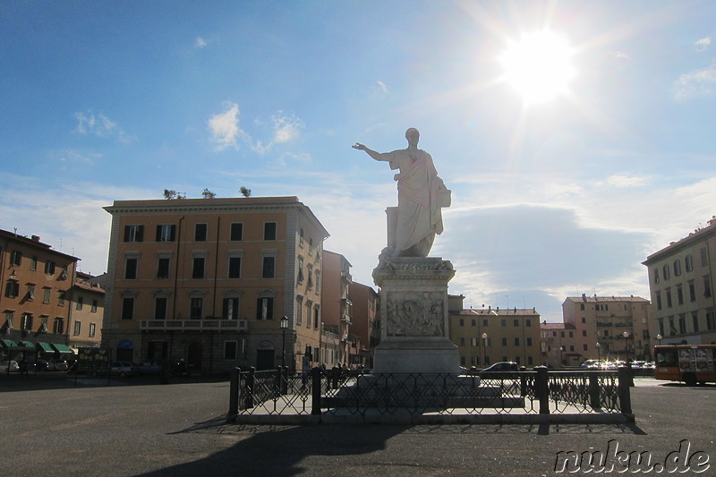 Piazza della Repubblica in Livorno, Italien