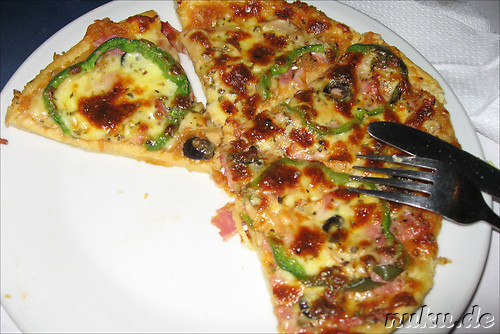 Pizza - Restaurant der Nusa Indah Bungalows