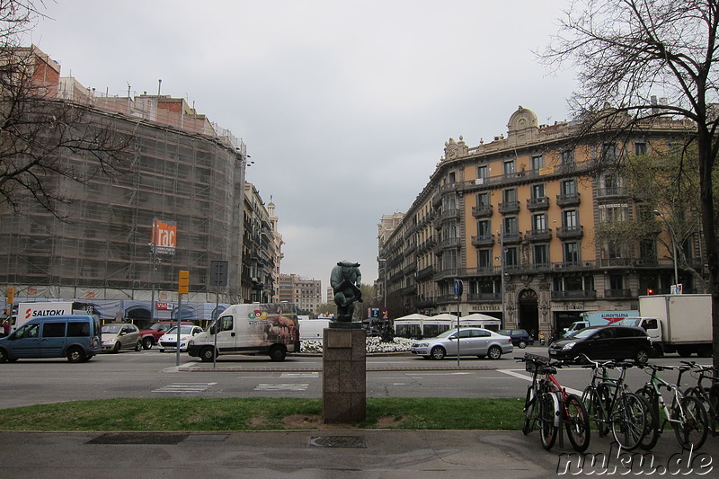 Placa de Catalunya in Barcelona, Spanien