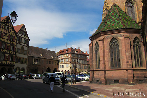 Place de la Cathedrale in Colmar, Frankreich