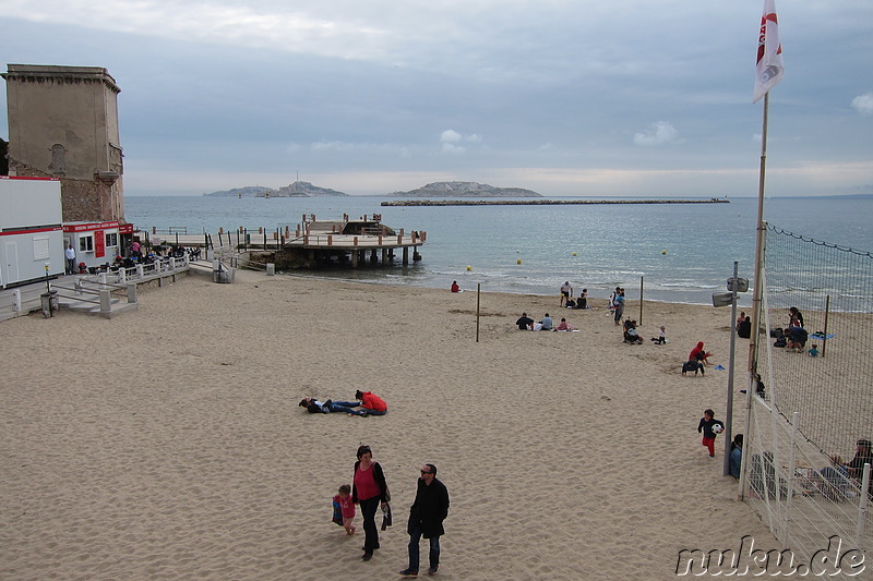 Plage des Catalans - Strand in Marseille, Frankreich