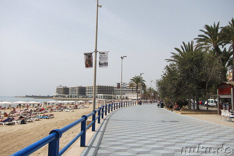 Playa del Postiguet - Strand in Alicante, Spanien