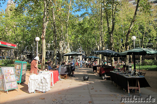 Plaza Constitucion in Montevideo, Uruguay
