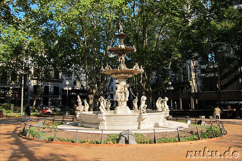 Plaza Constitucion in Montevideo, Uruguay