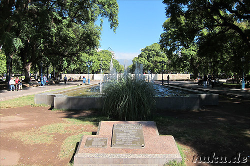 Plaza Independencia in Mendoza, Argentinien