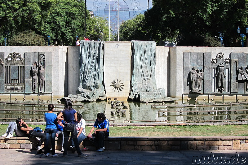 Plaza Independencia in Mendoza, Argentinien
