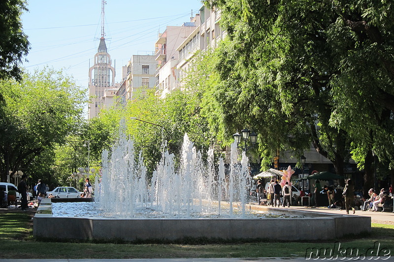 Plaza Independencia in Mendoza, Argentinien