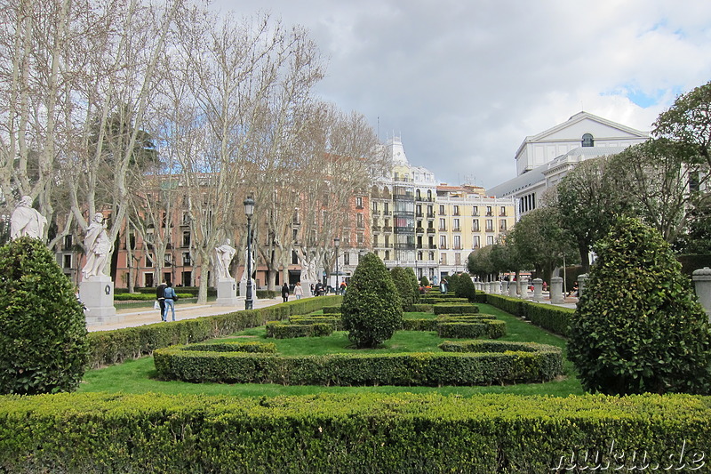 Plaza Oriente in Madrid, Spanien