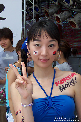Promotion Girl fuer Korea in Athen
