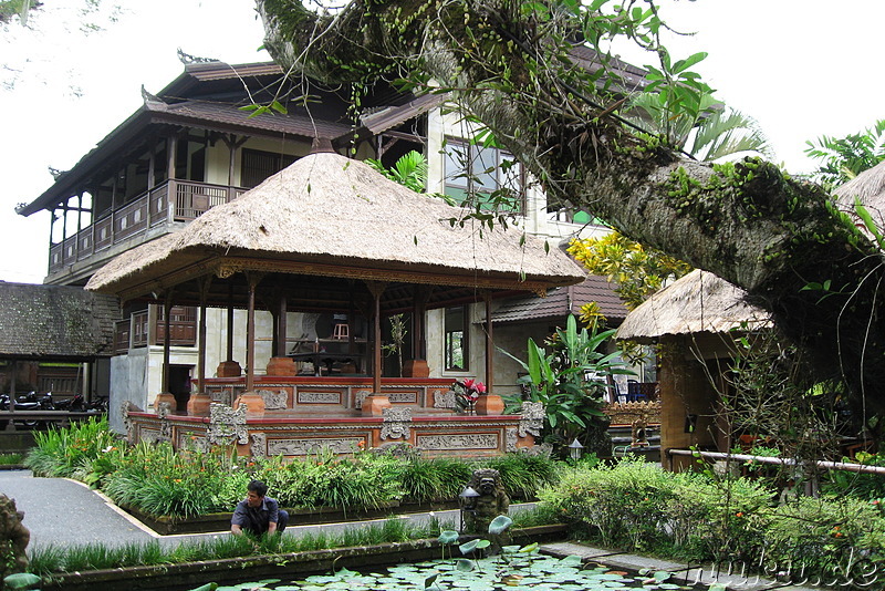 Pura Taman Saraswati Tempel in Ubud, Bali, Indonesien