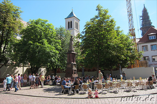 Rathausplatz in Freiburg im Breisgau, Baden-Wuerttemberg