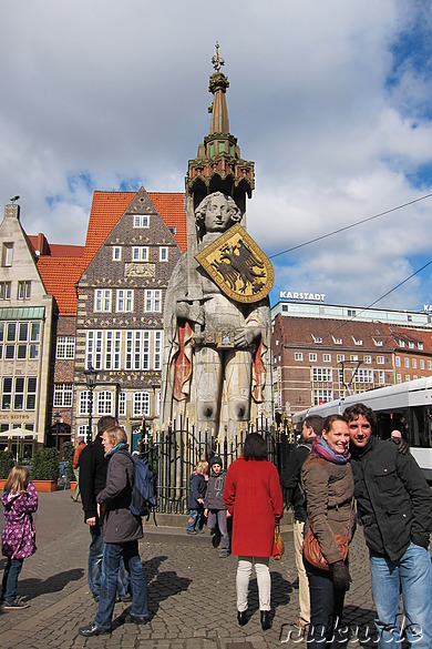 Ritter Roland Statue in Bremen, Deutschland