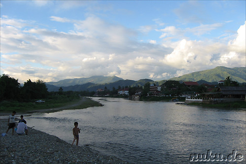 Schoene Landschaft in Vang Vieng, Laos