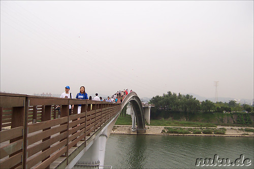 Seonyudo ist durch eine Bruecke mit dem Festland verbunden