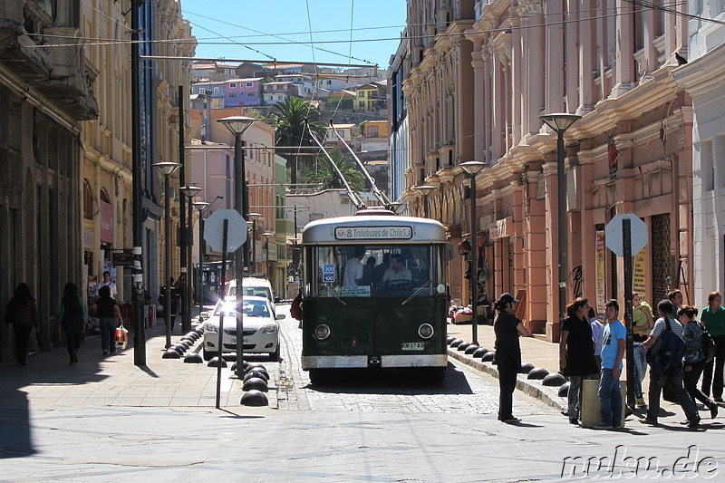 Serrano Street in Valparaiso, Chile